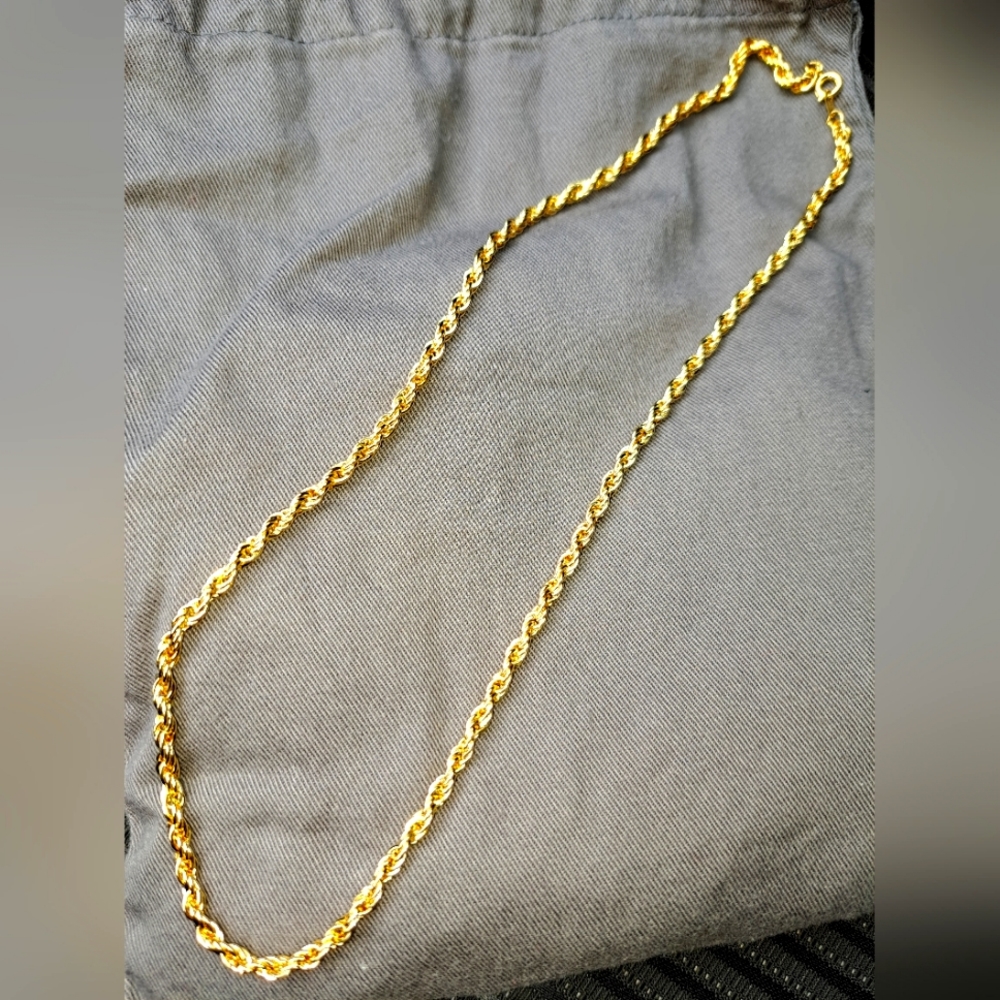 Brand new 20" plated gold chain